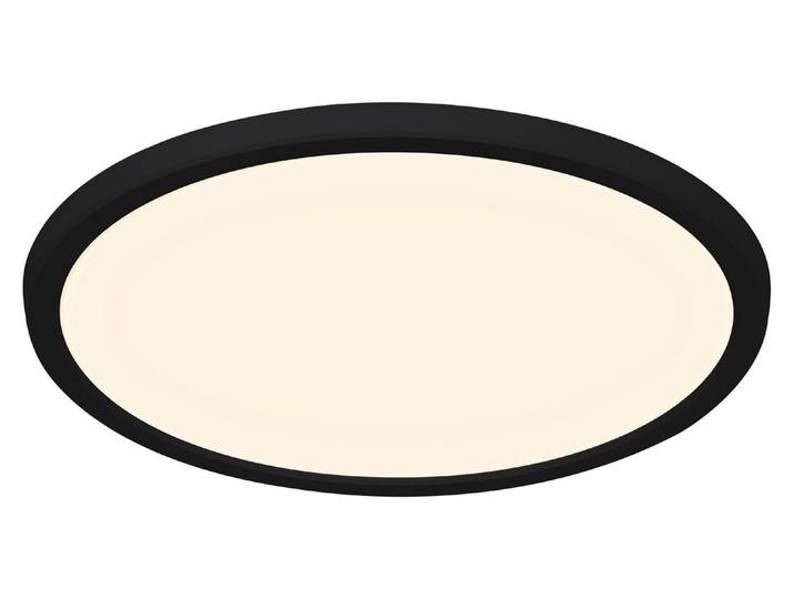 NORDLUX Oja 3000/4000K IP54 Lumière LED dimmable\, Variante : Ø 294 x 23 mm\, IP54\, 17 W\, 3000/4000K\, noir