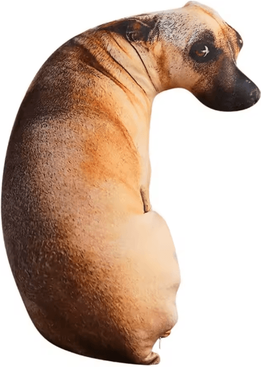 Inspire Essentials 3D Lifelike Dog Head Throw Pillow Cute Animal Cushion Decor 20cm B