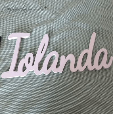 Inspire Picks Custom Wooden Name Sign With Base Personalized Freestanding Word Decor For Home 50 Cm Wide green