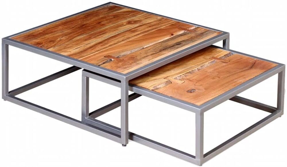 Prolenta Premium Table basse marron marron 65 x 65 x 26 cm Marron 65x26x65cm