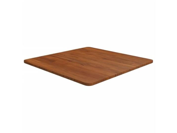 Home Tools Quadratische Tischplatte Dunkelbraun 60 x 60 x 1,5 cm Massivholz Eiche