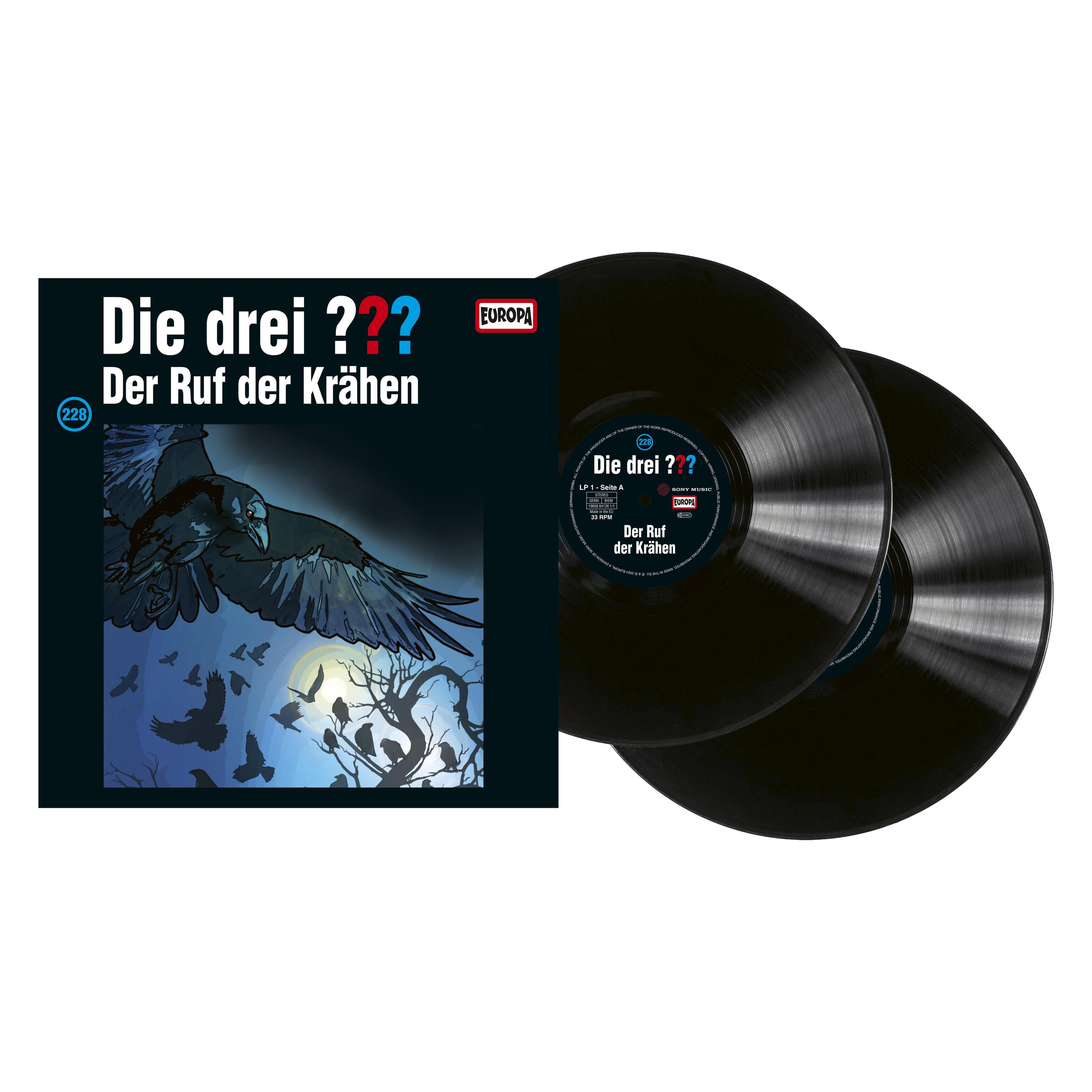 Europa Die drei DREI FRAGEZEICHEN 228 - Der Ruf der Krähen (2LP) (Die drei DREI FRAGEZEICHEN) (58841261)