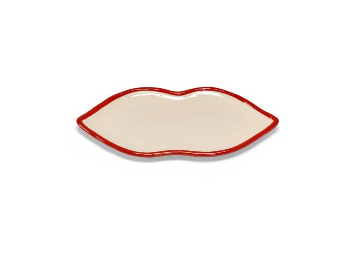 Serax Plateau Les Objets Mouleversants L Red-white