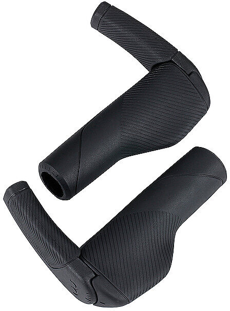 BBB Fahrrad Lenkergriffe/Hörnchenset KingComfort BHG-125 135 mm, Lenkerhörnchen 80 mm schwarz B