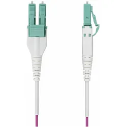 StarTech 15M OM4 MULTIMODE FIBER CABLE UNIBOOT/OFNR RISER/100G (15 m), Netzwerkkabel