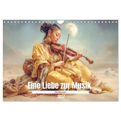 Eine Liebe zur Musik - Musikanten (Wandkalender 2027 DIN A4 quer), CALVENDO Monatskalender