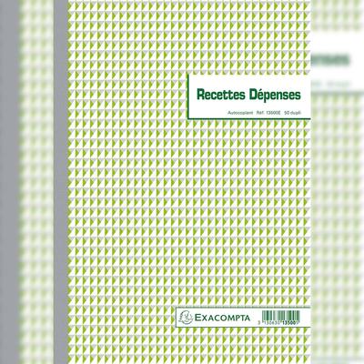 Exacompta 13500E 5x SD Buch A4 Einnahme-Ausgabe 50x2 BL -