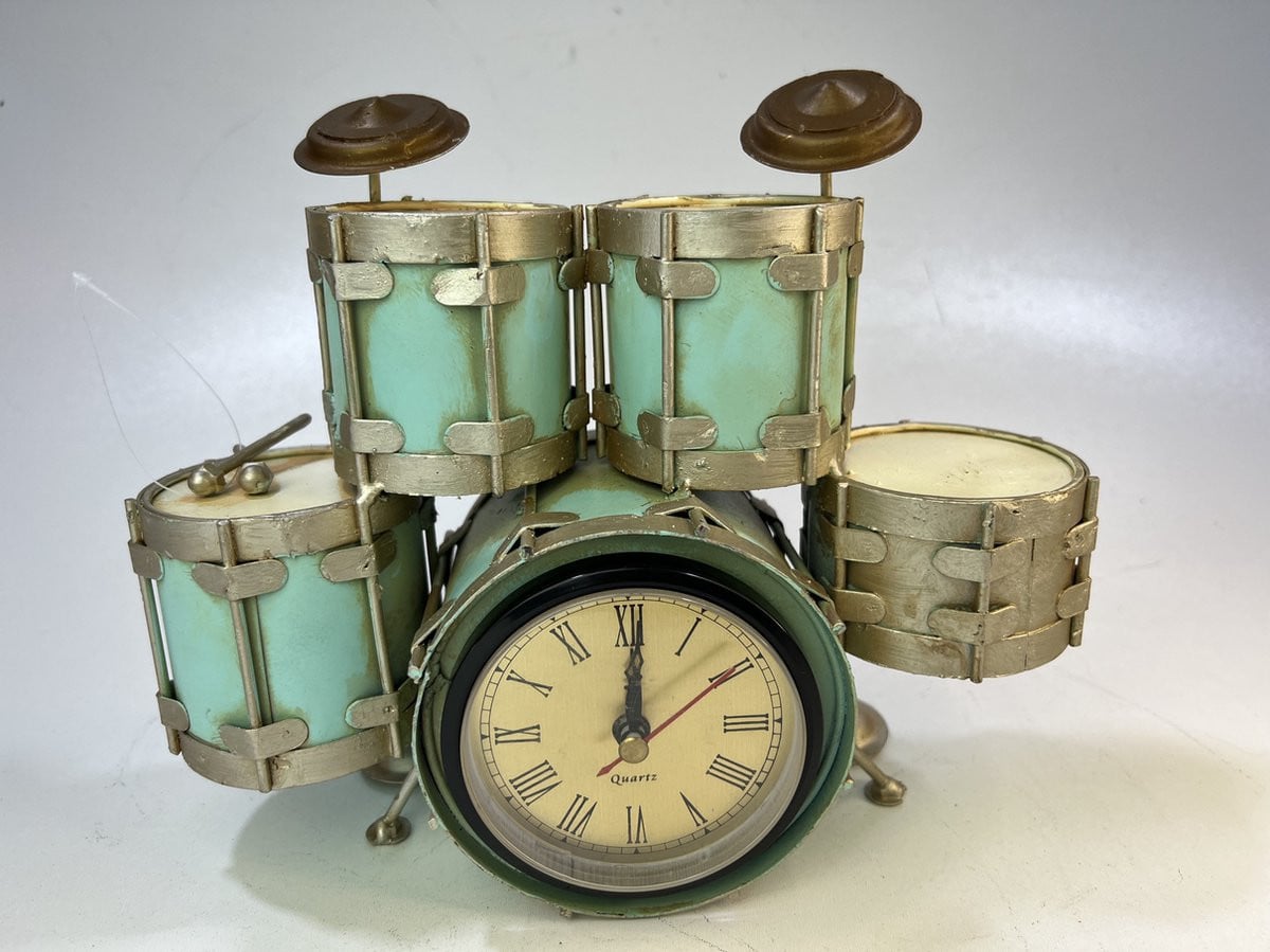 Drumstel klok turquoise