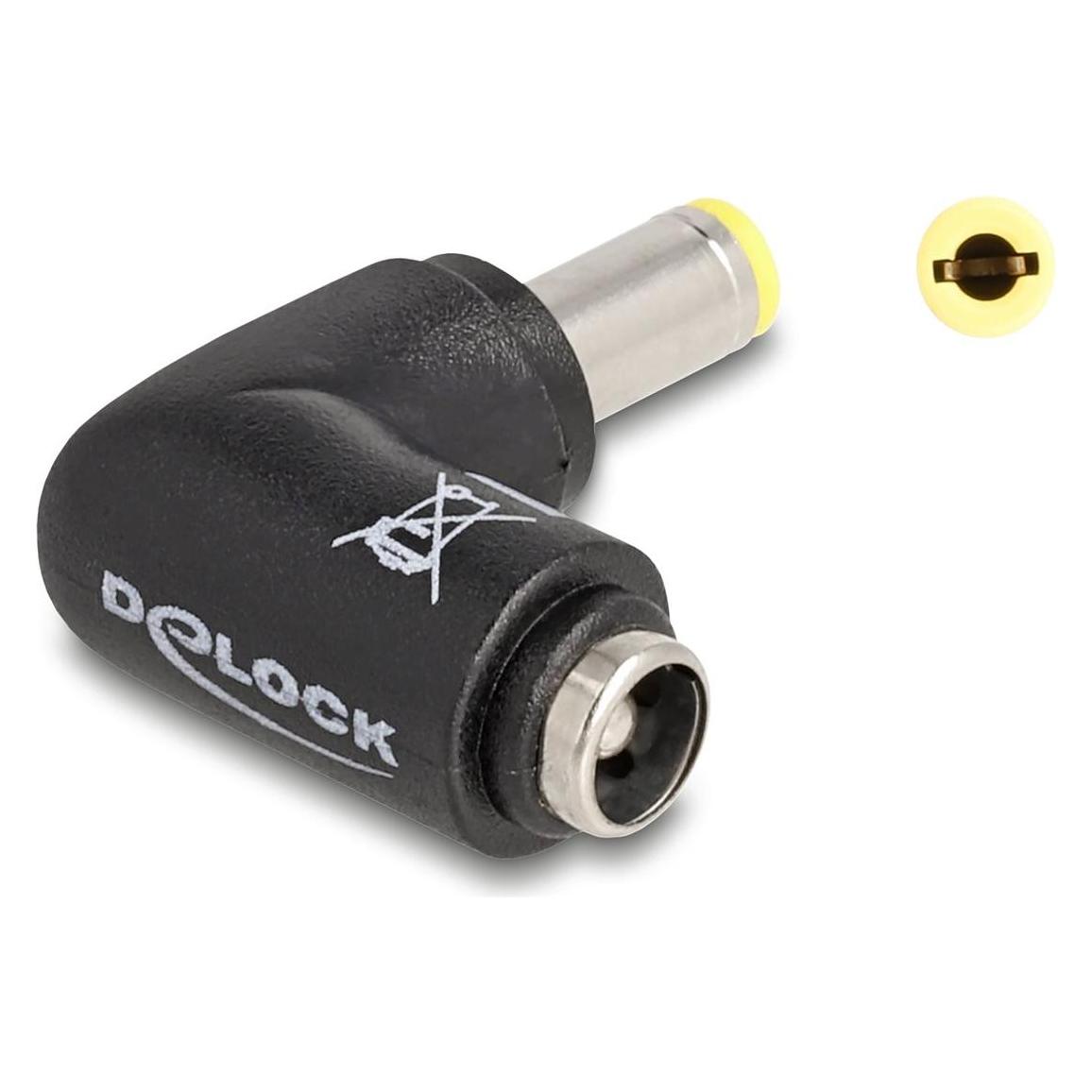Delock DC Adapter 5,5 x 2,5 mm Stecker zu 5,5 x 2,5 mm Buchs (DC-Stecker) (80795)