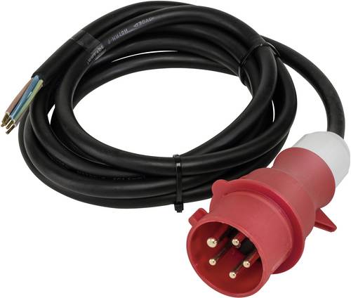 AS Schwabe 70970 Strom Anschlusskabel Schwarz, Rot 5.00m