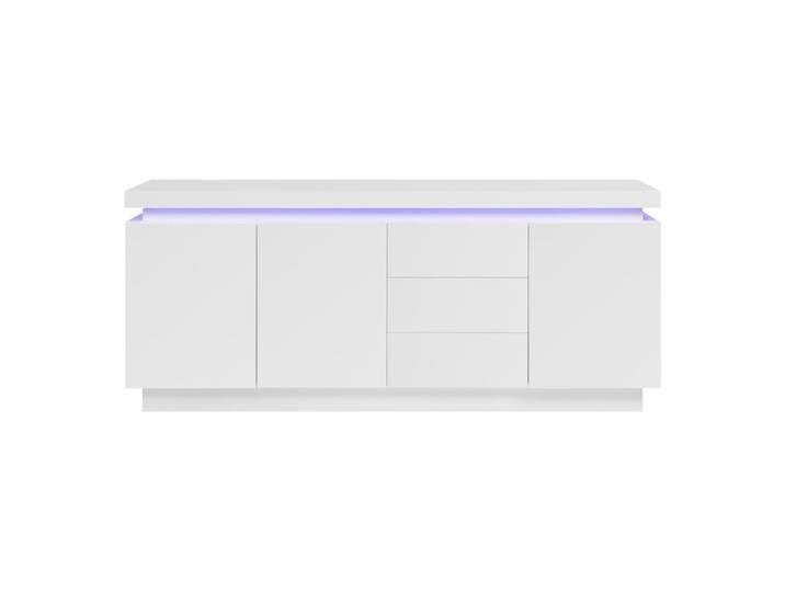 Buffet LED 3 portes 3 tiroirs L.183cm COLORS blanc laqué