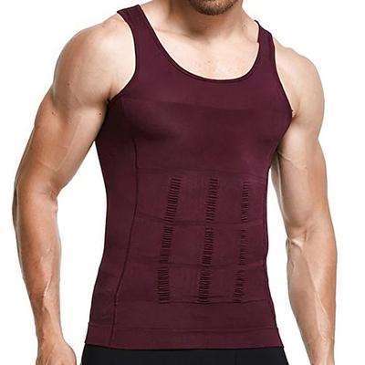 Herren Camis Rundhalsausschnitt Ärmellos Sport Natur Urlaub Ausgehen Casual Fitnessstudio Schnell Trocknend Schlank und Lift Weich Glatt Weinrot Schwarz Sportkleidung Modisch Sport