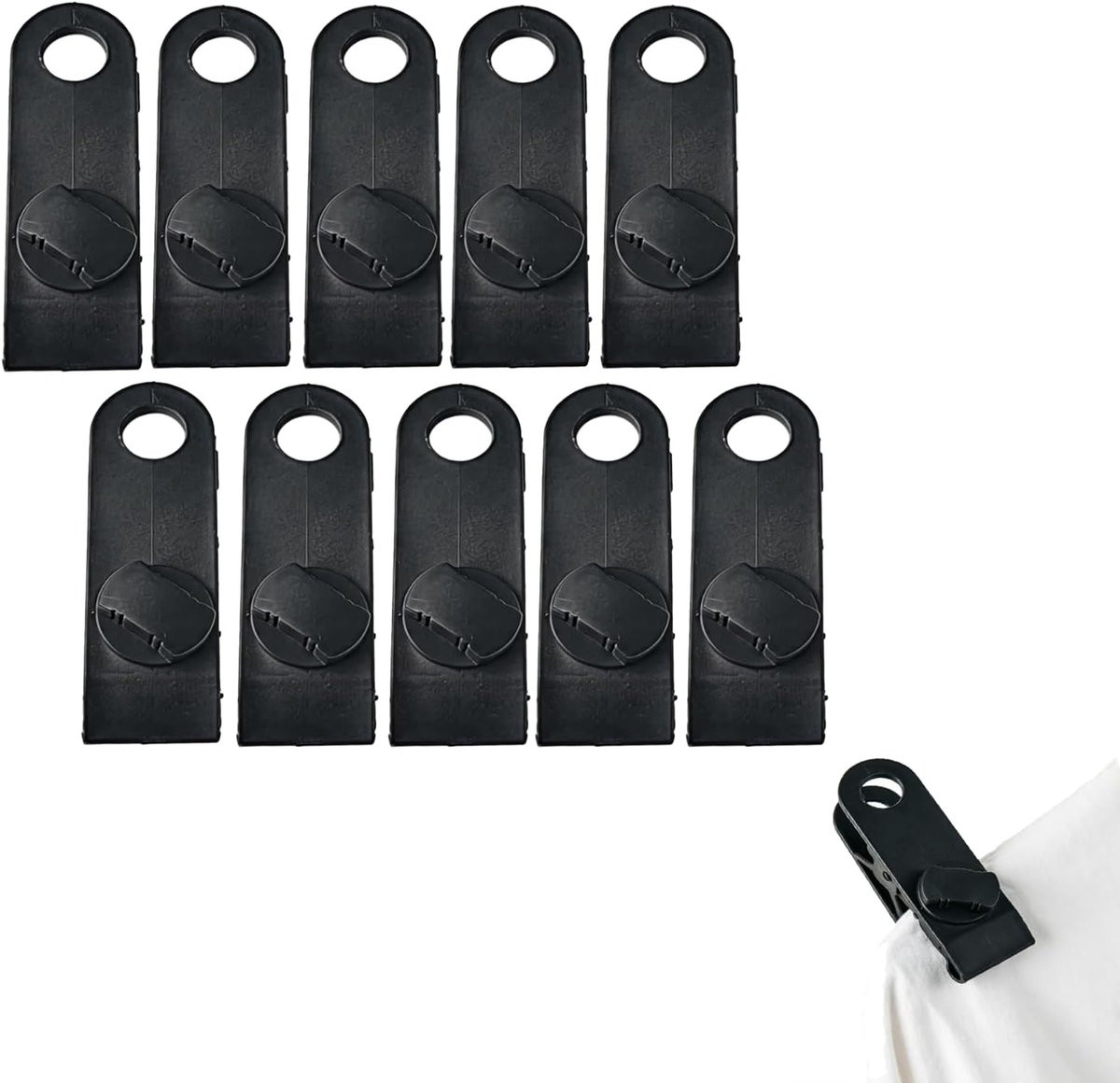 Zeilspanners Tarp Clips - Antislip Alligator Mond Tentklemmen - B/D/H: 8 x 3 x 2,5 cm