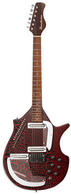 Danelectro Sitar Red Crackle Red Crackle