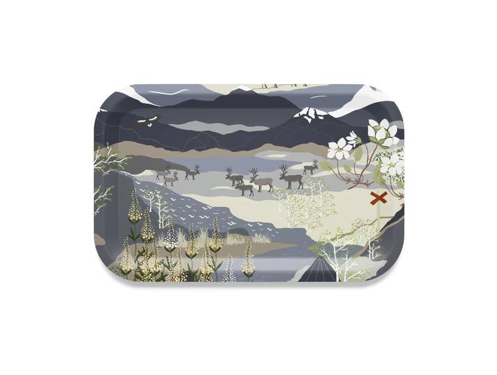 Arvidssons Textil Plateau Fjällvandring 21x33 cm Bleu