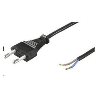 PremiumCord Flexo Netzkabel zweiadrig 230V mit Gabel 2m (2 m) (8592220011253)
