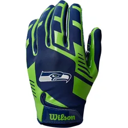 Wilson NFL Seattle Seahawks Strech Fit Footballhandschuhe Kinder green/blue Youth