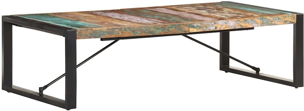 vidaXL Table basse 140x70x40 cm Bois de récupération solide