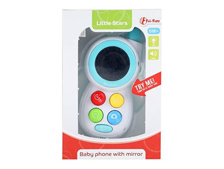 Toi-Toys babytelefoon junior 13 cm wit