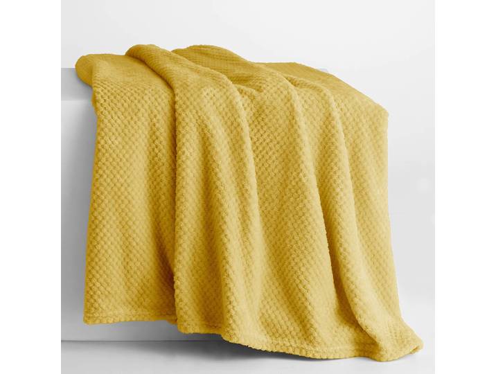 Kuscheldecke Enry 150 x 200cm Gelb/Gelb Microfaser