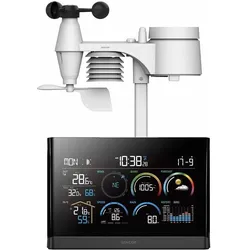 Sencor SWS 11000 Wetterstation schwarz / Farb-LCD / Funksensor, Wetterstation, Schwarz