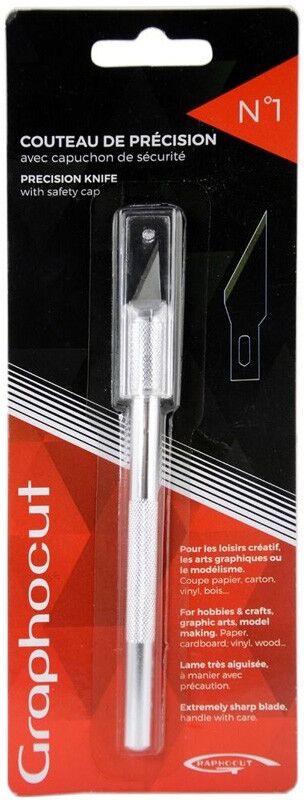 GRAPHO'CUT Couteau de Précision N°1 + Capuchon sécurité