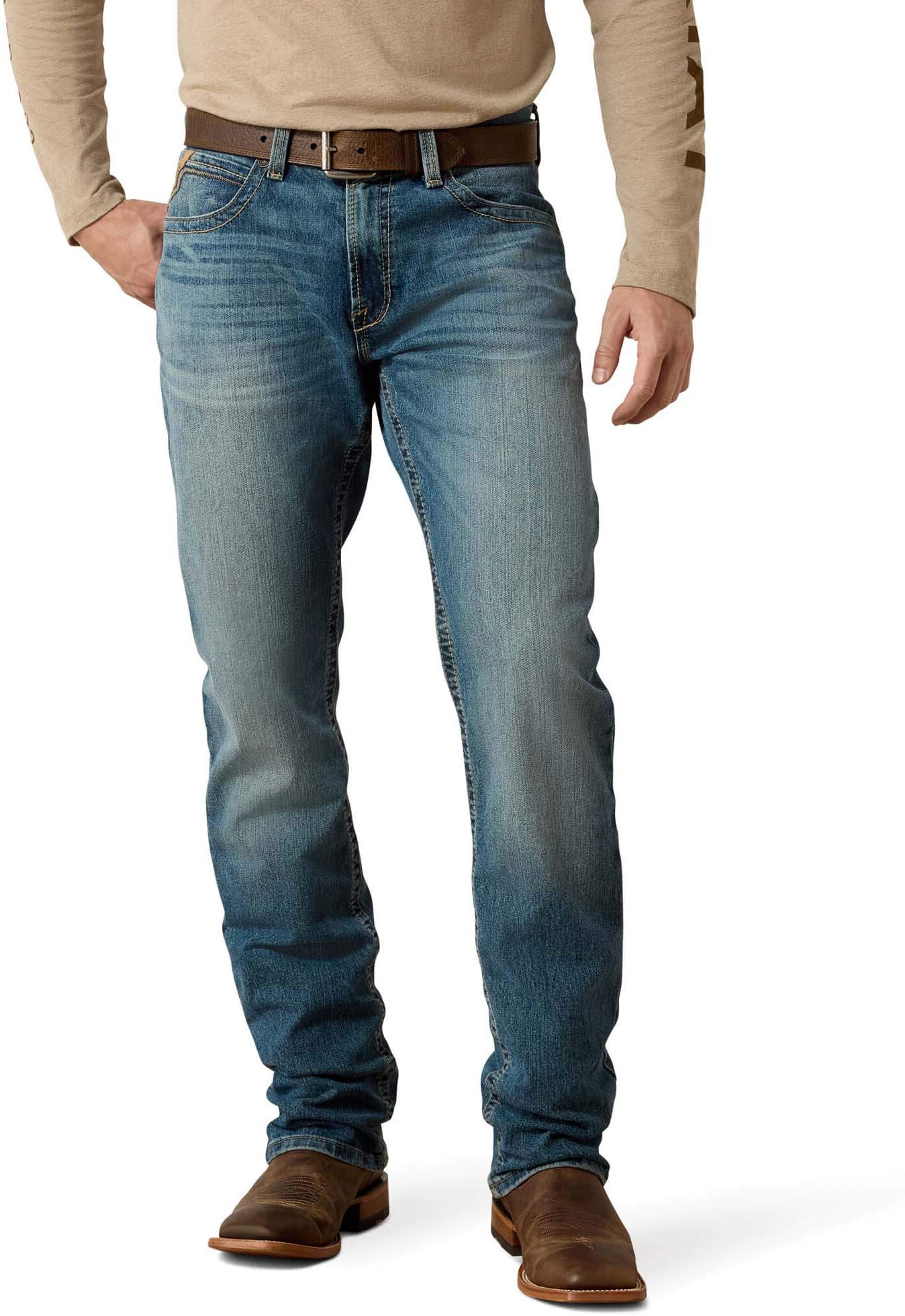 Men's M4 Low Rise Stretch Stockton Stackable Straight Leg Pants in Kentucky, Size: 28 X 30 by Ariat