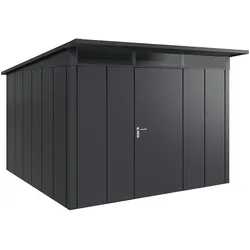 Hörmann Metall-Gerätehaus "Juno" mit Pultdach, JPD14 - Design, 310 x 310 cm (B x T),anthrazit,