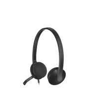 Logitech USB Headset H340 On-Ear Stereo Verkabelt Schwarz (981-000475)