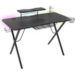 Genesis HOLM 300 RGB, Gaming Tisch, Schwarz