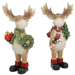 WURM Rentier Weihnachts-Dekor 2er-Set 13x27x9cm