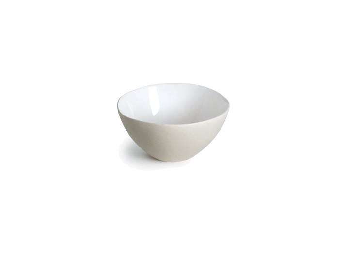 Coupelle en grès de table blanc 13 cm - Lot de 6