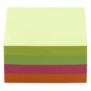 Dots neon Haftnotizen Standard farbsortiert 1 Würfel (75 x 75 mm) (221984)