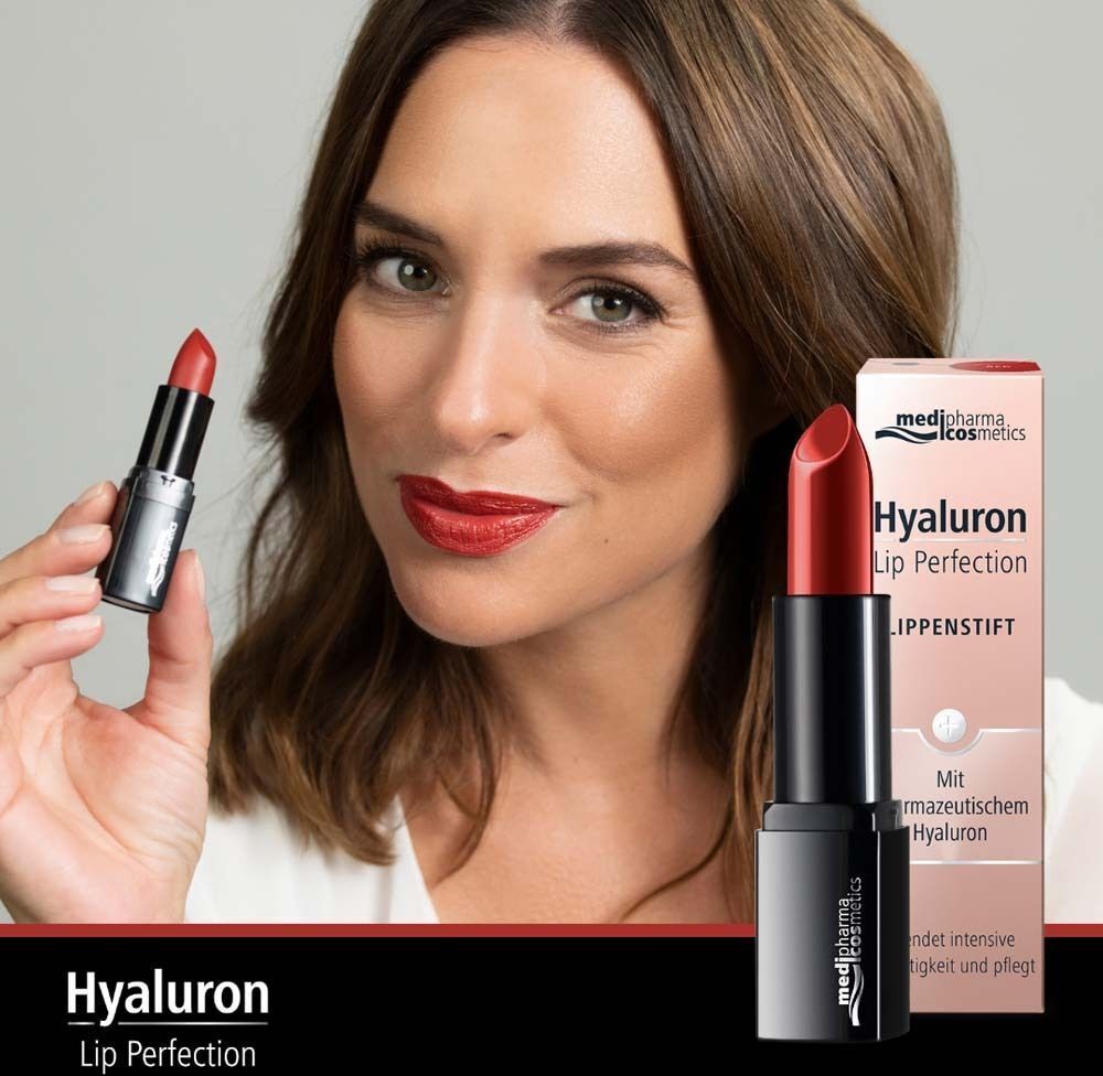 medipharma cosmetics Hyaluron LIP Perfection Lippenstift red 2x 2x4 g