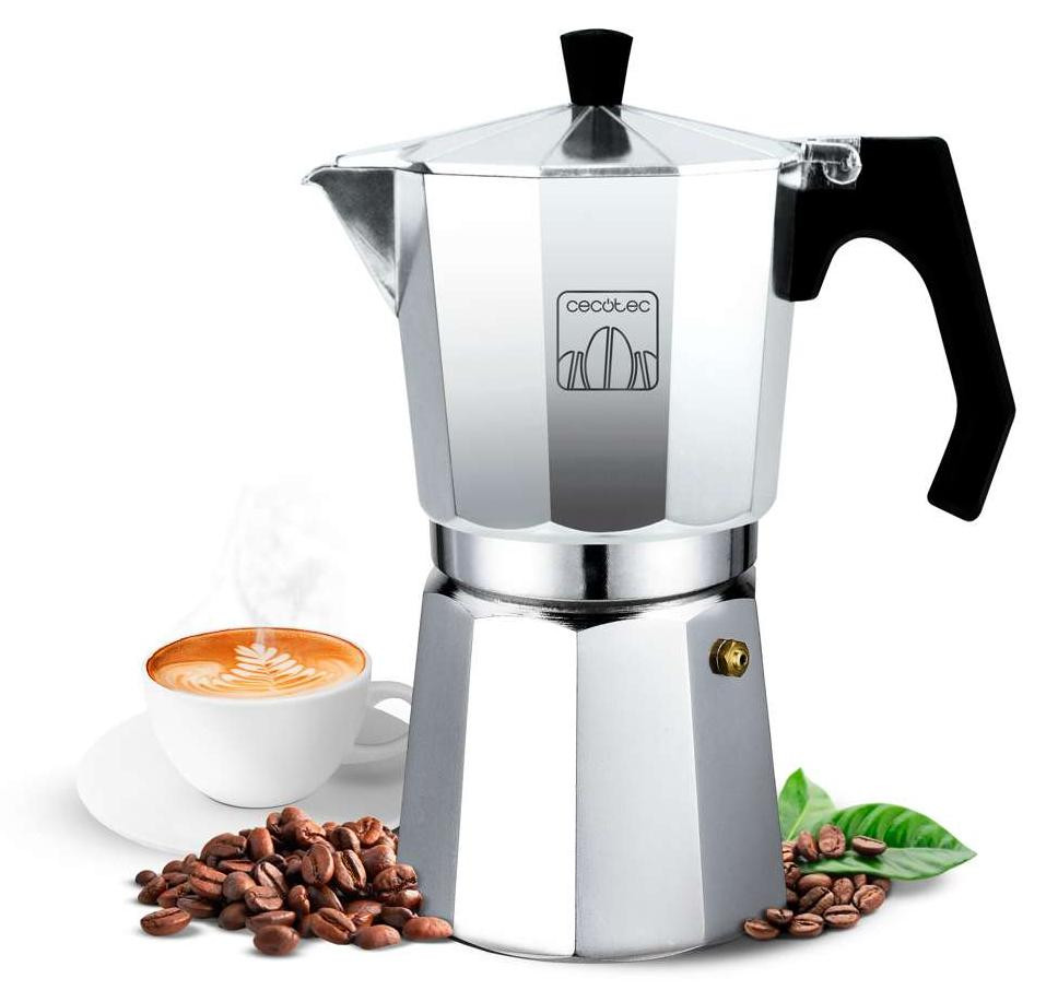 Cecotec MokClassic 1200 Shiny koffiezetapparaat, 0,6 liter, roestvrij staal