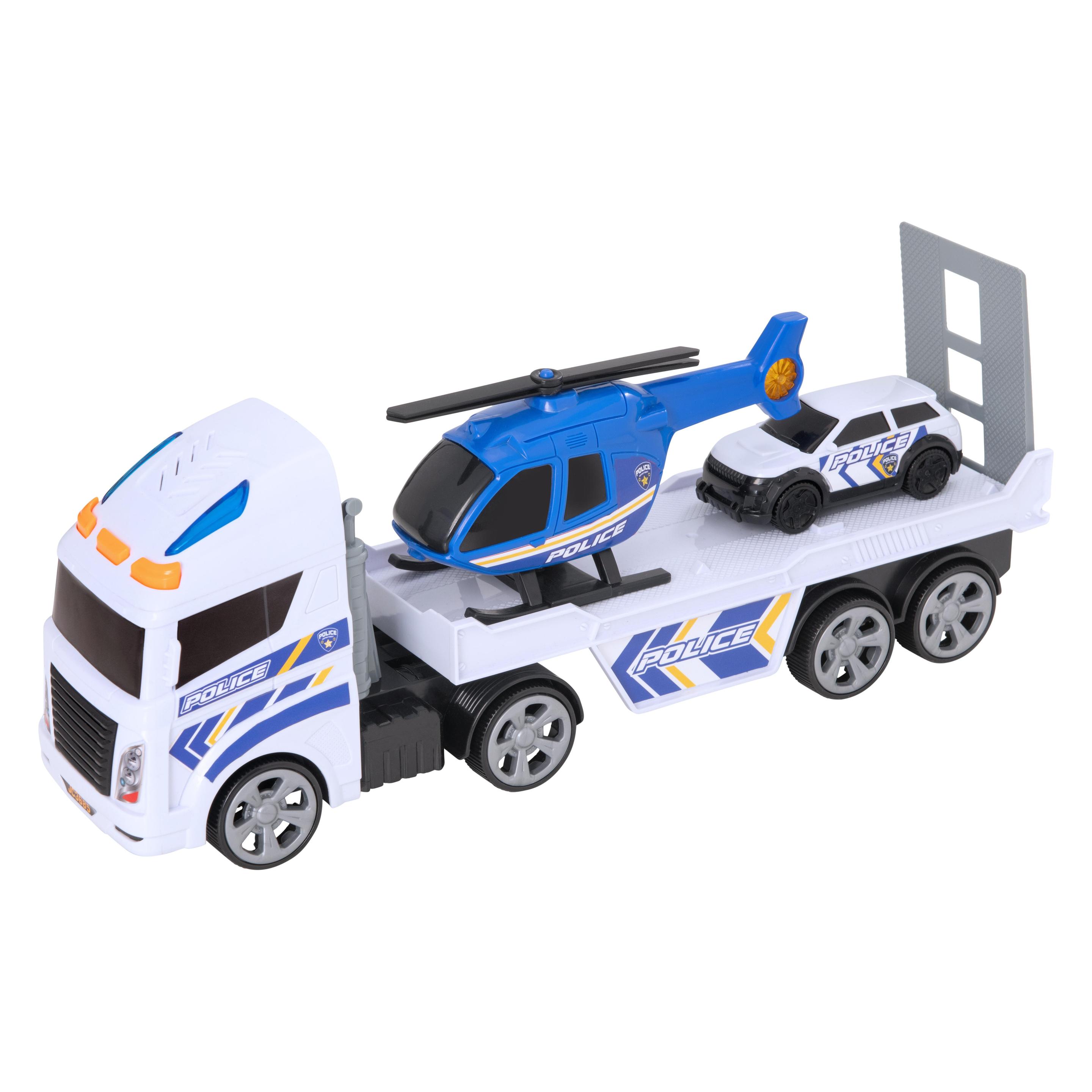 Teamsterz Transporter mit Polizeiauto und Helikopter (1417350)