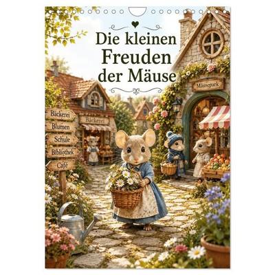 Die kleinen Freuden der Mäuse (Wandkalender 2027 DIN A4 hoch), CALVENDO Monatskalender