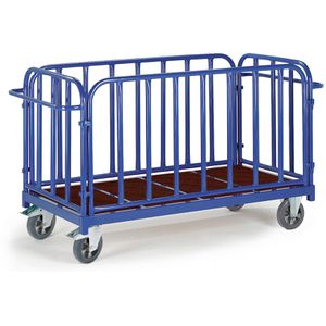 Rollcart Transportwagen Vierwandwagen, 02-1262, 1300 x 800 mm, mit Feststellbremse, Tragkraft 1200 kg