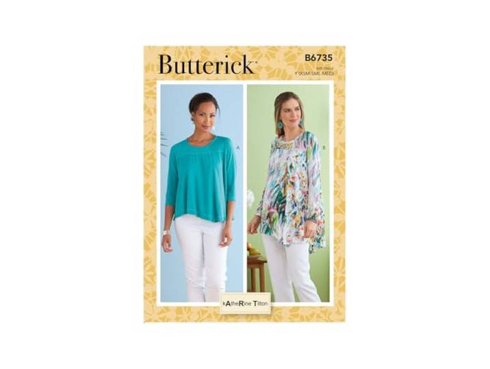 Butterick Sewing Pattern 6735 (Y) Misses Top XSM