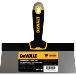 DeWalt, , Zubehör 2-136 Spachtelmesser hohe Klinge rostfreier Stahl weicher Griff 254 mm