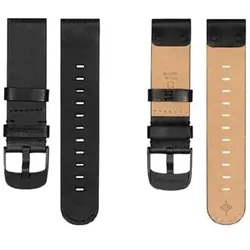 Soundbrenner Leather Strap Black (Leder), Uhrenarmband, Schwarz