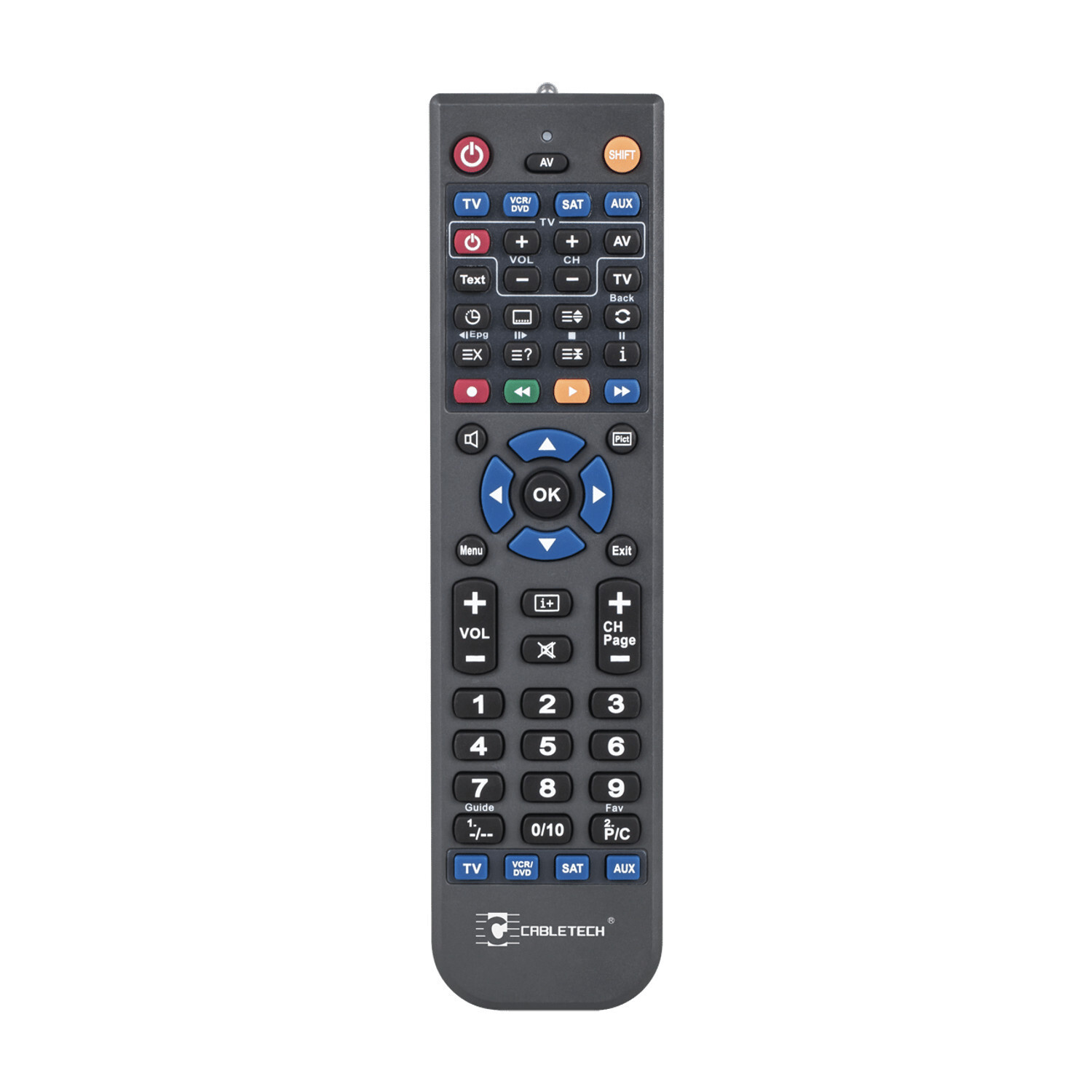 Cabletech 4-in-1 universele programmeerbare afstandsbediening