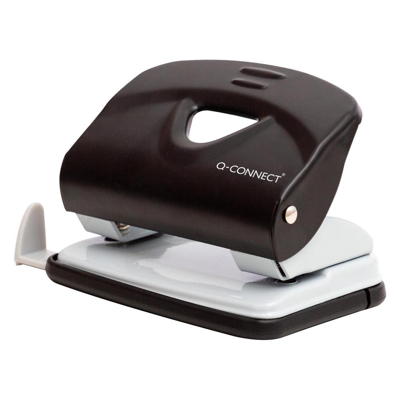 Q-Connect Locher Metall 20 Blatt schwarz/grau (KF14217)