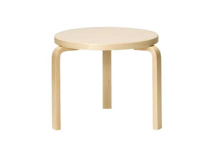 ARTEK table basse TABLE 90D (Bouleau laqué naturel - bois massif)