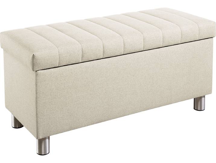 Truhe MAINTAL Kieferwald , beige (creme, natur), Holzwerkstoff, Truhen, Truhe, inkl. Stauraum