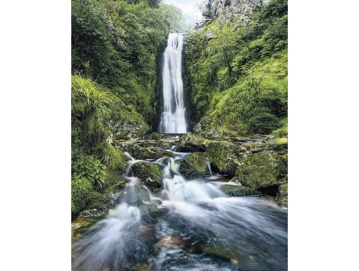 Fotobehang - Glenevin Falls 200x250cm - Vliesbehang