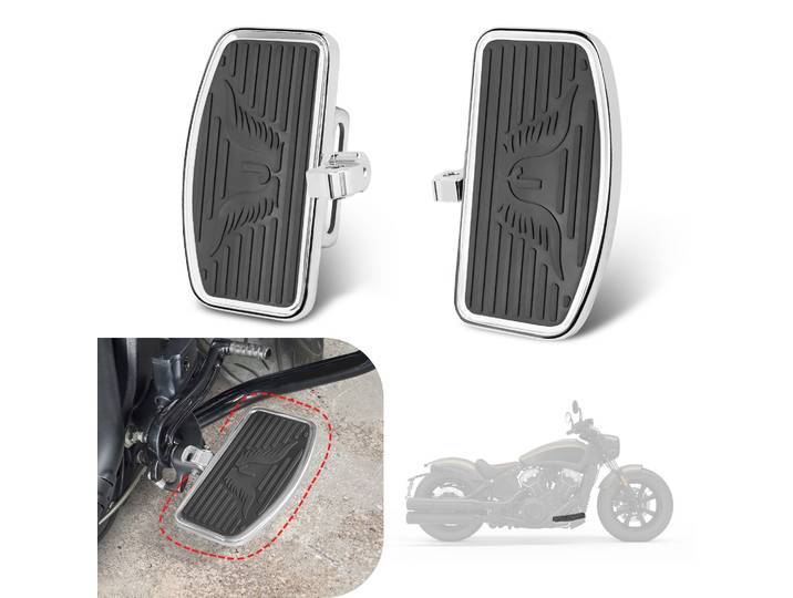 Repose-pieds avant pour conducteur compatibles Indian Scout Sixty Bobber 2015-2025, planches de sol de remplacement pour repose-pieds, accessoire pour repose-pieds