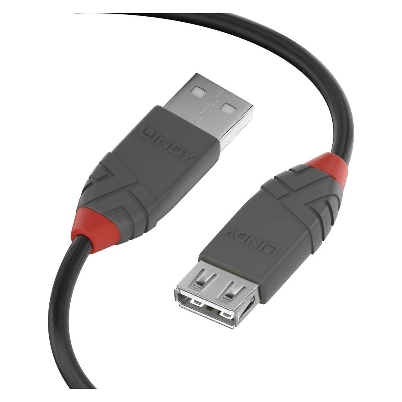 Lindy USB/A-USB/A M-F (3 m, USB 2.0) (36704)