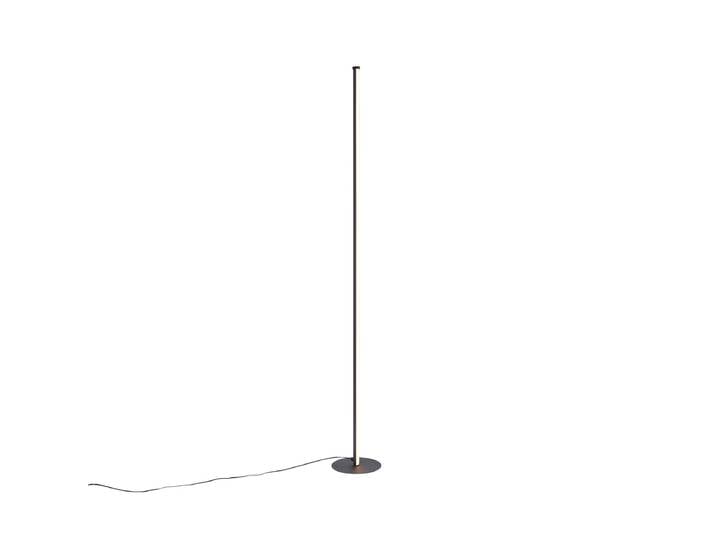 Lampadaire design noir avec LED intégrée et variateur tactile -