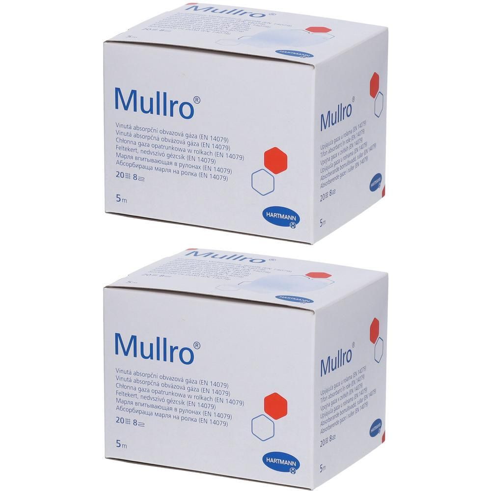 Mullro Verbandmull 10 cmx5 m gerollt 2x 2x1 St Verband